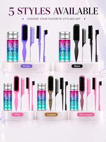 Wig Installation & Styling Kit, Lace Glue, Melting Spray, Hair Wax Stick And Glue Remover Set, Suitable For Lace Front Wigs, Edge Control, Flyaway Smoothing And Daily Wig Care - Wig Styling Kit - View 11