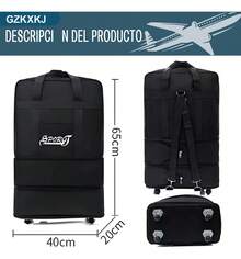 Rolling Travel Bags - Black - View 4