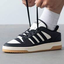 adidas BREAK START Sepatu Sneaker Low-Top yang Nyaman dan Serbaguna, Unisex, Hitam dan Putih - Hitam dan Putih - View 3