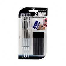MROOFUL 2.0mm Long Nose Mechanical Pencil Set, 4 Deep Hole Marking Pencils ,Refillable Drafting Pencils For School, Office, Home, Woodworking And DIY, 3 Style Options - Multiple Styles - View 14