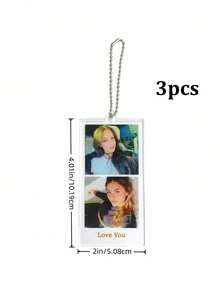 1/3/5pcs Customized Car Hanging Ornament, Customizable Photo And Text, Personalized Acrylic Photo Pendant, Multiple Sizes Available, Rich Colors, Aesthetic Car Decoration, High Decorativeness, Reusable, Exquisite And Fashionable, Ideal Gift For Him, Ideal Gift For Her, Wedding Decoration/Wedding Car Ornament - Multi-color (Pendant) - View 21
