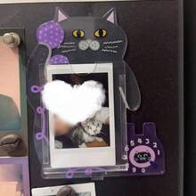 Cute Cartoon Pet Acrylic Photo Card Display Stand, Suitable For Teenage Girls Idol Card Collection Desktop Room Decoration - A - View 10