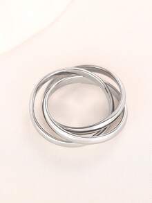 1pc Fashionable Ring Women's Wedding Anniversary Accessory Gift - 1# - View 1
