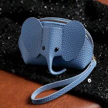 Dompet Koin Gajah 3D Lucu, Dompet Mini Kulit Imitasi Lychee, Dompet Kartu dan Kunci Portabel dengan Resleting untuk Menyimpan Koin, Lipstik, dan Barang Kecil Lainnya - View 13