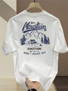 Men's Summer Short-Sleeve Printed Shirt, Versatile Korean And Japanese Style, Halloween - White - View 1