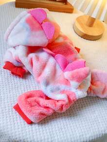 1pc Pet Clothes Dog Cat Universal Clothing Apparel Small Dog Puppy Cute Funny Cosplay Costume Colorful Little Dragon Transformation Outfit - Casual Pink - Pink - View 6