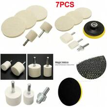 7PCS/Set Cerium Oxide Glass Polishing Kit Windscreen Remover Scratch Felt Pads C - UK-g064301 - View 3