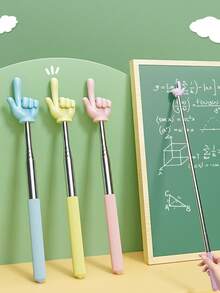 1pc Telescopic Pointer Reading Stick, Retractable Reading Finger Stick, Educational Telescopic Reading Stick, Adjustable Dual-Color Indicator Stick, Multiple Colors Available, Reading Teaching Auxiliary Indicator Stick, Teacher Teaching Stick - Multicolor - View 7