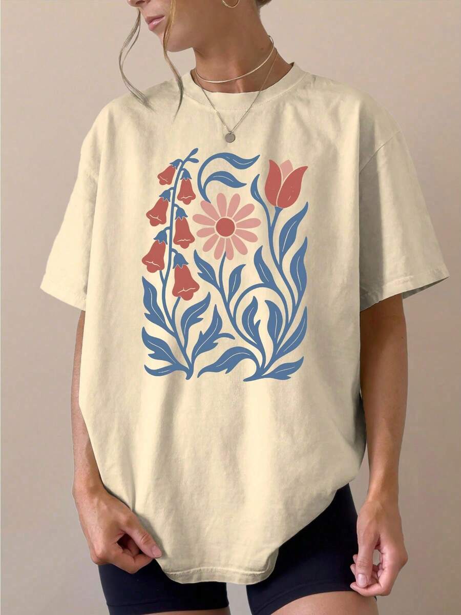 Women T-Shirts - Apricot - View 1