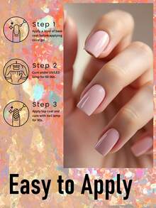 6 Peças Conjunto de Esmalte de Unha em Gel Cor Sólida Transparente Nude Pêssego Rosa Clássico, Esmalte de Unha em Gel UV/LED Soak-Off Tom de Pele Natural Blush, Conjunto de Manicure de Alto Brilho e Longa Duração, Perfeito para Casamento, Noiva, Escritório Diário e Design de Unhas Minimalista Sem Maquiagem - Multicolorido - Visão 6