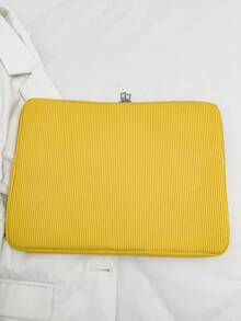 1件學生筆電包 11"/13"/15"電腦包 黃色純色休閒中性平板保護套 小包文件包 筆電套電腦攜行包 11 13 15"便攜式桌上型保護袋 適用於Mac Book HP 女孩與青少年女孩 & 男孩 & 青少年男孩 防震保護套 - 黃色 - 查看 5