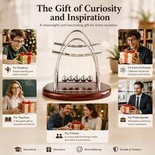 1pc Newton's Cradle, Stainless Steel And Plastic Material, Desktop Decoration, Essential For Physics Science Experiments, Innovative Office Ornament, Vintage Decorative Style, Suitable For Graduation Ceremony Stage, Desktop, Bedroom Vanity Decoration - Multiple Styles - View 4