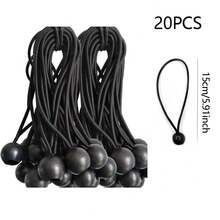 20pcs/30pcs Durable Nylon Elastic Rope With Plastic Ball, High Tensile Strength, All-Season Outdoor Camping Tent Clips, For Secure Storage And Fixing, Camping Vehicle Enhanced Equipment - Multicolor - View 17