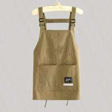 1pc Waterproof & Oil-Proof Kitchen Apron, Suitable For Home Use, With Pockets, Polyester Stain-Resistant, Applicable For Cooking, Restaurant, Craft, Gardening, BBQ, School, Cafe, Unisex, Christmas Gift - Multicolor - View 11