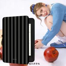 GIIPPA 1pc Black Striped Kindle Case With Hand Strap, Perfect Valentine's/Christmas Gift For Book Lovers, Auto Wake/Sleep Protective E-Reader Cover Compatible With Kindle Paperwhite 5/6/7/10/11/12 Gen, Kindle Colorsoft 1st Gen, Basic Kindle 8/10/11 Gen All Kids & Signature Editions, - Multicolor 7 - View 6