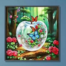 1pc - DIY Handmade 5D Diamond Painting Kit, Suitable For Adults And Beginners, Craft Supplies, Applicable For Living Room, Bedroom, Office, Wall Decor Art. - round diamond - View 3