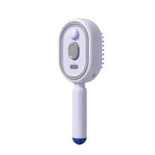 3-In-1 Electric Mist Detangling Brush With Self-Cleaning Design, Fine Mist Evenly Moisturizes Hair To Help Detangle And Smooth Frizzy Hair, Portable Hair Styling Tool For Daily Grooming, Suitable For Home And Travel, Fits Long, Short, Straight, And Curly Hair For Daily Styling - Multicolor - View 12