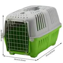 Portable Pet Travel Cage With Top Handle, Breathable And Ventilated Design, Equipped With Metal Doors, Durable And Sturdy, Suitable For Cats And Dogs, Pet Transport Bag, - Multicolor - View 12