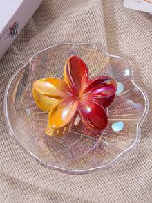 3pcs/1pc 8cm/3.14inch Large Hibiscus Flower Shaped Hair Clips, Colorful And Vibrant, Made Of Lightweight Plastic Material, Suitable For Daily Wear, Outdoor Activities, Casual Occasions, Party Gatherings, Commuting, Beach Vacations And More. Can Be Used For Hairstyles Like Ponytails, Buns, And More, Also Perfect For Daily Care Steps Like Washing Face, Bathing, And Makeup, Making It A Perfect Accessory Item. - Multicolor - View 8