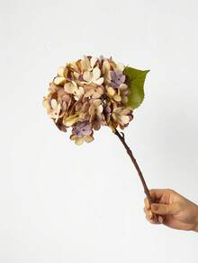 1PC Artificial Hydrangea Flower, Minimalist Home Decor, Wedding Photography Prop, Faux Flower - Multicolor - View 14