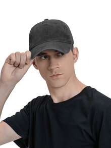 Men Baseball Cap - Black - View 7