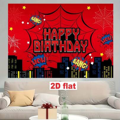 1 pieza Fondo de pancarta para fotomatón de decoración de fiesta de cumpleaños rosa con dibujos animados, fondo de fotografía para baby shower y fiesta de cumpleaños