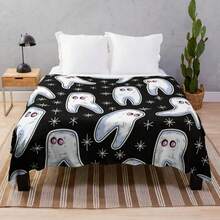 Fresno Nightcrawlers Cryptid Black Throw Blanket Sofa Throw Softest Fashion Sofas Funny Gift Blankets - Black - View 6