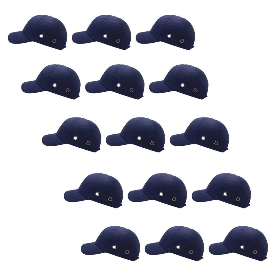 Bone com Capacete EPI Kit 15 Uni Obra Seguranca do Trabalho Casquete Protecao Oficina Reparo Construcao Resistente - A - Visão 1