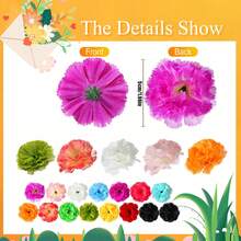 6/24pcs Mini Artificial Silk Carnation Flower Heads, 2 Inch Small Faux Carnation DIY Handmade Wedding Party Home Baby Shower Wedding Car Halloween Decoration (Fresh Color) - Carnation Flower Head - View 9