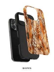 GIIPPA 1pc Zebra Stripe & Snake Skin Patchwork Pattern Design, Phone 17 Pro Max Phone Case, Compatible With Phone 16 Pro Max, 15 Pro Max, 14 Pro Max, Korean Style High-End Fashion Fun Phone Case, Compatible With 11/12/13/14/15/16 Pro Max Plus, Elegant Design Suitable For Men And Women, Perfect Gift For Girlfriend On Christmas, Valentine's Day, Easter, Wedding Season And Birthday! - Multicolor - View 2