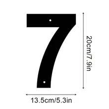 1pc 0-9 Customizable Number House Address Plate, Metal Address Sign, Durable Home Address Number Plate, Wall-Mounted Mailbox Number, Home Decor, Entrance Decor, Garden Decor, Suitable For Outdoor, Garage, Door, Mailbox Decoration, Metal Wall - Multicolor - View 16