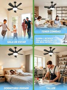 Ceiling Fans - Black - View 11