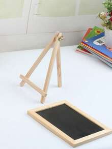 2pcs Mini Chalkboard Signs With Easel - Vintage Wood Desktop Display, Black Magnetic Surface With Light Wood Frame, Suitable For Restaurant, Wedding, Creative Wooden Small Chalkboard Teaching Chalkboard - Multi-color - View 7