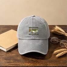 1pc Gothic-Style Casual Men Hat,Letters,Fish Printing, Unisex Fashion, Provides Shade & Sun Protection, Perfect For Outdoor Activities. - Multicolor - View 14