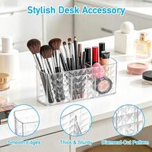 Multifunctional Cosmetic Skincare Lipstick Makeup Brush Pen Storage Box Portable Container Desktop Organizer - A - View 9