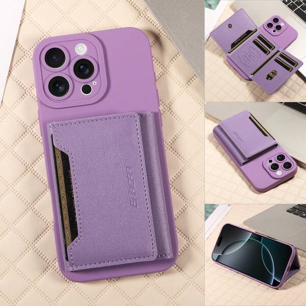 eaacaa Card Holder Phone Case Compatible With Apple 17e 17ProMax 16ProMax 16Pro 16Plus 15ProMax 15plus 13ProMax 13pro 13Mini 14ProMax 14Pro 14plus 12ProMax 12Pro 12Mini 11 ProMax 11Pro 14 13 12 11 7 8 X XS XR XSMax Series And S26ultra S25FE S25ultra S25+ S24FE S24ultra S24+ S23FE S23Ultra S23+ S22ultra S21FE S21ultra S21plus S20FE, Single Shell Double Opening PU Leather Multi-Card Slot Wallet Function Anti-Drop Phone Protective Case, Suitable As A Gift For Parents, Family, And Loved Ones