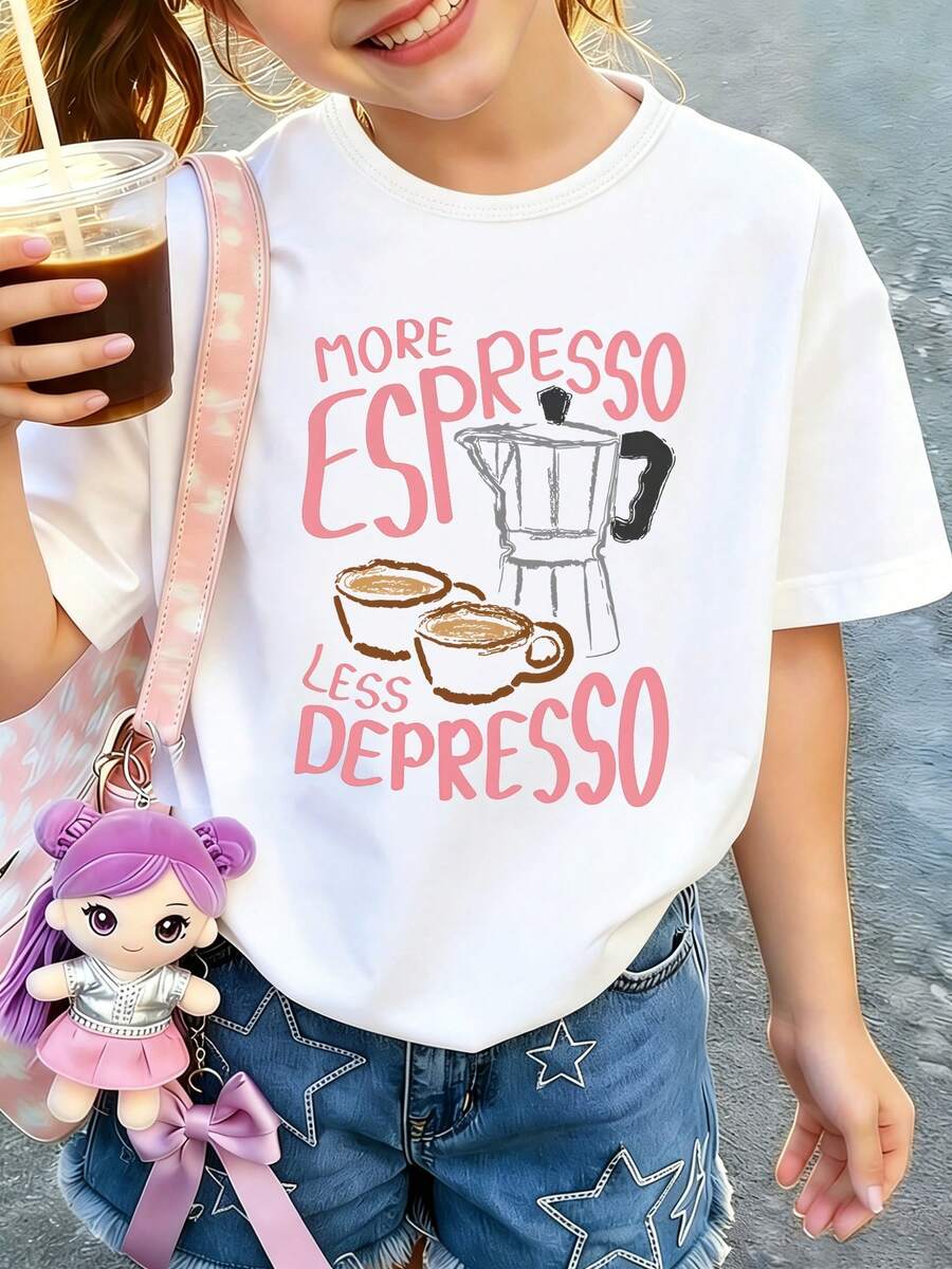 Tween Girls T-Shirts - White - View 1