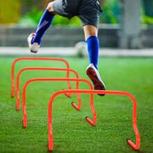 6 Sets 12" Speed Agility Training Hurdles For Athletes Soccer Training Hurdles Agility Training Equipment With Marker Cone Adjustable Training Hurdle Plyometric Hurdles For Basketball - As Pic - View 4
