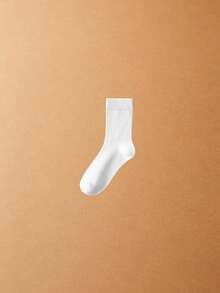 1/3/7 Pairs Men's Mid-Calf Socks, Thin Business Mid-Calf Socks, Mesh Breathable Moisture-Wicking/Anti-Odor Sports Socks, All-Season Versatile, Street Hip-Hop Style, Soft Breathable, High Elasticity Moisture-Wicking, Durable And Comfortable Fit; Suitable For Daily Streetwear, Street Photography, Outdoor Light Sports, Men's Casual Sports Socks, Ideal Gift For Men - Multicolor - View 9
