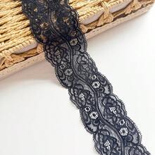 黑色 7cm 寬尼龍（聚醯胺）衣飾配件 - 黑色-寬7cm - 查看 2