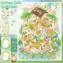 3pcs PET Stickers + 1pc Scene Card + 1pc Effect Image/Pack, Size 28*21cm, Miniature Scene Stickers, 4 Styles Available, Art And Craft Stickers, 3D Landscape Stickers DIY Handmade Stickers Collage - A - View 15