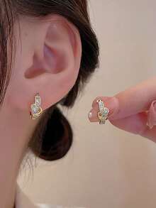 3組奢華金色多件式配件，精緻可疊戴戒指與耳環，適合女性日常穿著、婚禮及旅行 - 金色 - 查看 4