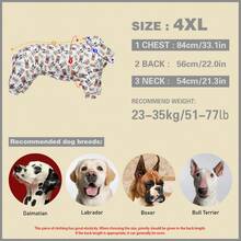 1PC Dog Shedding Hair Control Pajamas - Warm High Stretch Full Coverage Pet Rompers, Anti Licking & Bug Protective Jumpsuit For Small Medium Large Dogs, All Over Printing Dog Clothes - Cute Cartoon Bulldogs Pattern - Multicolor - View 20
