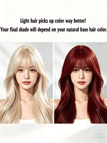 EELHOE 200ml Red Hair Dye Shampoo,3-In-1 Hair Coloring Shampoo,Semi Permanent Hair Color Shampoo,Covers Gray Hair,Cleansing & Nourishing Care,Easy To Use For Women & Men,Festival/ Party/Concert/ Carnival/Back To School Hair Products,Travel Essential - 紅色 - 查看 8