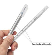 1pc Tattoo Hand-Painted Marker, Embroidery Drawing Positioning Marker, Purple, Double-Ended Marker - View 6