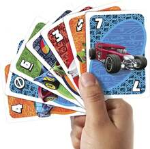 Mattel Hot Wheels UNO 配對卡牌遊戲，112 張 Hot Wheels 設計卡牌，遊戲之夜，適合 7 歲以上兒童的禮物 - BGG53 - 查看 2