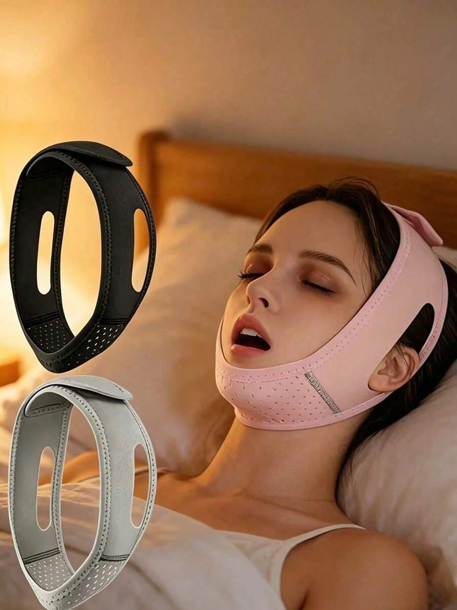 1件裝女性V型臉部遮罩，貓耳設計－透氣睡眠與運動臉部遮罩，適合放鬆、看電視、防曬。專為女性臉部護理設計，全臉睡眠遮罩、臉部繃帶、旅行必需品、女性化妝、可愛小配件、髮飾，聖誕節/萬聖節/感恩節/情人節/開學必需品