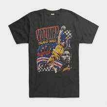Vozinha Island Wall T-shirt, herr- och damstorlekar (FOT-801762) - Svart - Visa 1