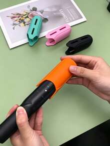 美髮造型工具墊、直髮夾矽膠耐熱套、高溫耐熱防燙矽膠捲髮棒耐熱套、捲髮棒加熱墊、耐熱檯面墊、捲髮棒旅行收納盒耐熱墊 - 彩色 - 查看 7