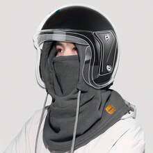 Cycling Warm Headwear Winter Windproof Full Face Mask Electric Motorcycle Helmet Neck Warmer Outdoor Sports Cold Protection Set - A - View 5